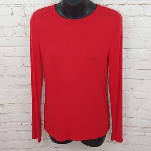 NWT Copper Key Soft Red Ribbed Tee-shirt